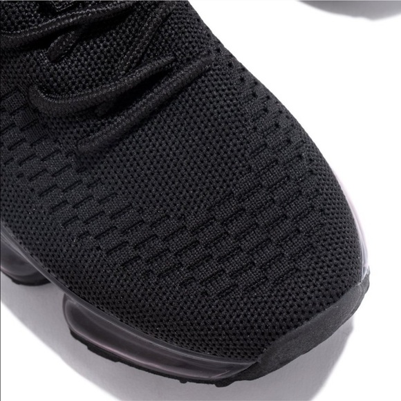 Black FlyKnit Air Bubble Slip On Sneaker - Picture 3 of 9